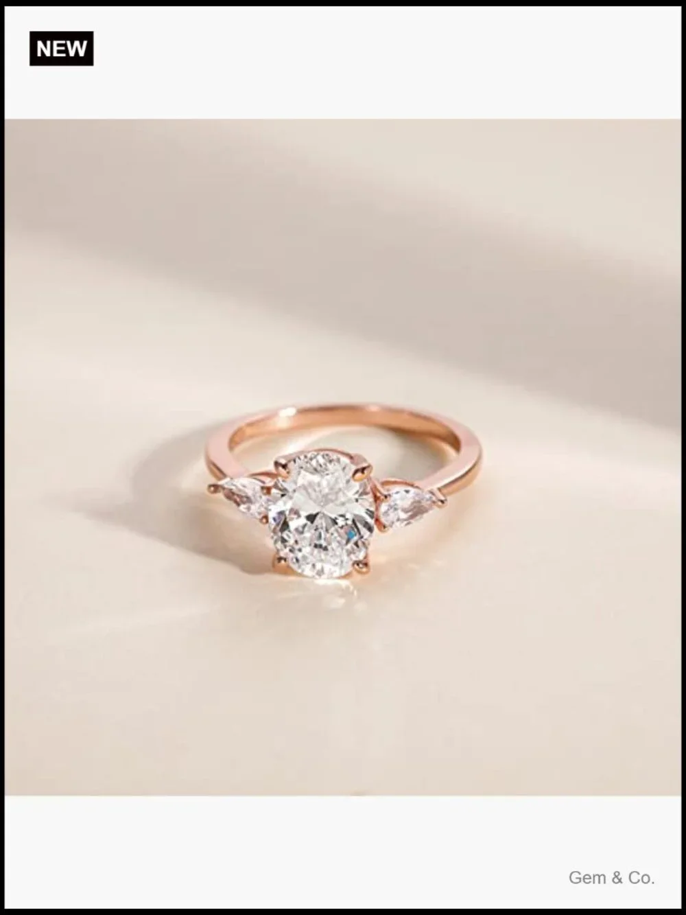 3-Stone Oval Cut CZ Wedding Promise Ring Sterling Silver S925 Size 3-13